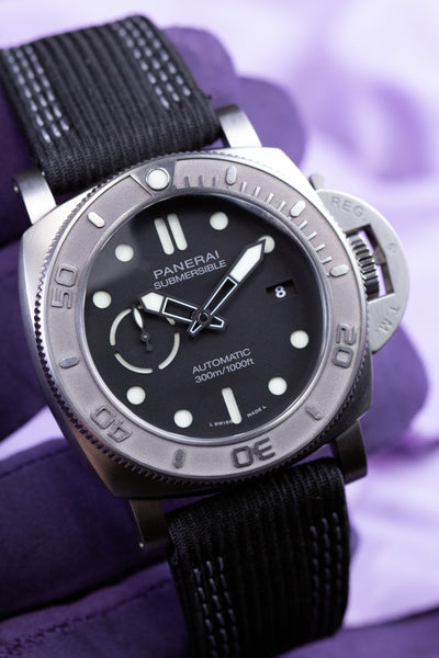 ※pamです※ Panerai Luminor 1950 Ceramic Black Dial & Bezel Leather